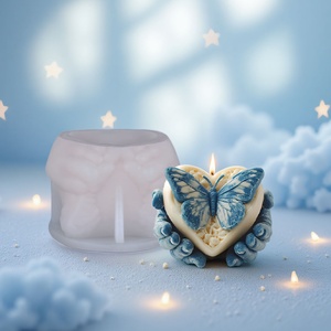 Molde de silicona TangChu para velas de yeso con forma de corazón, DIY - Product Image 2