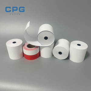 Rouleau de papier thermique personnalisé OEM 80x60mm 80x70mm sans BPA 65gsm pour tickets de parking et reçus de caisse à image profonde - Product Image 1