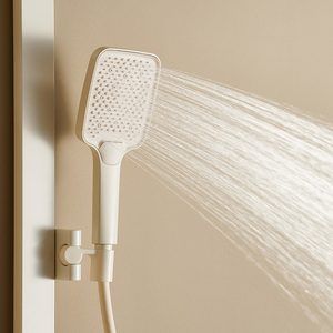 Système <span class=keywords><strong>de</strong></span> <span class=keywords><strong>douche</strong></span> mural thermostatique avec panneau <span class=keywords><strong>de</strong></span> <span class=keywords><strong>douche</strong></span>, pommeau <span class=keywords><strong>de</strong></span> <span class=keywords><strong>douche</strong></span> pluie, douchette à main, bec cascade, buse <span class=keywords><strong>de</strong></span> nettoyage, affichage LED - Product Image 4
