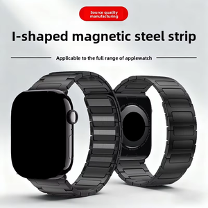 Bracelet de montre en acier inoxydable Upro pour Iwatch Series 11 10 9 8 7 6 Ultra, boucle magnétique en métal, bracelet de montre en forme de I pour Apple - Product Image 4