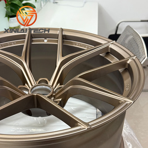 Rines Monobloque Forjados XINLAI Personalizados en Satin Bronze, de 19-20 Pulgadas, 5x120, 5x112, 5x114.3 para Autos Deportivos y Sedanes - Product Image 2