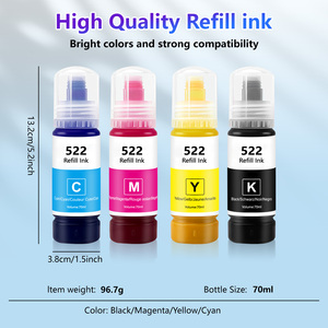 Botella de <span class=keywords><strong>Tinta</strong></span> de Repuesto de Alta Capacidad <span class=keywords><strong>522</strong></span> Compatible con Botellas de Recarga de <span class=keywords><strong>Tinta</strong></span> <span class=keywords><strong>Epson</strong></span> <span class=keywords><strong>522</strong></span> - Product Image 6