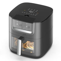 Freidora de Aire Digital Anbolife de 7L con Función de Pulverización de Aceite y Agua, 1800W 360 °   Freidora de Aire con Circulación de Aire Caliente, 8 Menús Preestablecidos OEM ODM