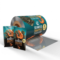 Rouleau de film laminé imprimé sur mesure à haute barrière avec structure VMPET métallisée pour l'emballage de snacks et de thé