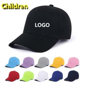 Gorra de béisbol para niños y bebés de 6 paneles con logotipo bordado personalizado al por mayor para jóvenes - Product Image 1