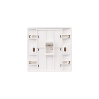 Prise murale RJ45 pour panneau d'information réseau, simple/double port, pour câblage Cat5e Cat6