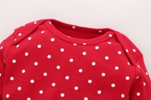 Ensemble de vêtements pour bébé fille d'été à manches longues en coton de haute qualité, imprimé mignon, style décontracté, 3 pièces - Product Image 4