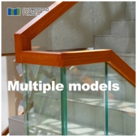 Main courante extérieure en bois durable, rampe de terrasse et d'escalier résistante aux intempéries pour jardin, balcon et patio