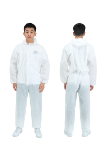 طقم سترة وبنطلون واقي من الفولاذ المقاوم للصدأ عالي الجودة، ملابس أمان صناعية قابلة للتنفس، مضادة للكهرباء الساكنة ومقاومة للماء للاستخدام في الغرف النظيفة - Product Image 3