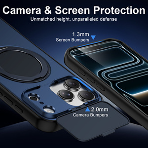 Nuova Cover Creativa con Lente Ribaltabile per iPhone 18 17 16 <span class=keywords><strong>Pro</strong></span> Max 360 °   Custodia per Telefono con Supporto Magnetico Rotante per <span class=keywords><strong>Samsung</strong></span> S26 Ultra - Product Image 2