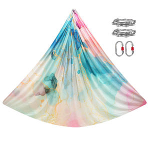 Flying multicolor antigravedad <span class=keywords><strong>comprar</strong></span> hamaca aérea 5M sedas aéreas Columpio de yoga hamaca aérea de yoga para la práctica de yoga en casa - Product Image 6