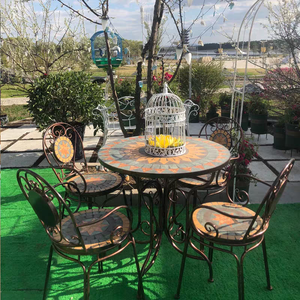 XY-Best Chaises et tables de <span class=keywords><strong>jardin</strong></span> colorées en plein air, chaises et tables de <span class=keywords><strong>jardin</strong></span> en fer - Product Image 5