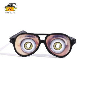 Lunettes amusantes noires pour fête costumée d'Halloween, yeux réalistes, unisexe - Product Image 2