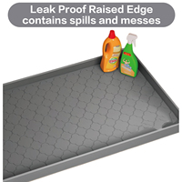 Tapis en silicone sous l'évier, revêtement imperméable pour armoire, plateau de protection contre les fuites, rangement pour cuisine et salle de bain
