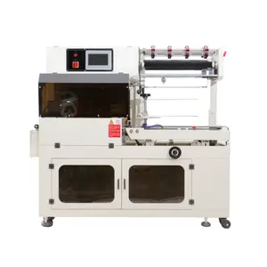 Semi automatic juice high speed film fm-5540 manual L cutting brother shrink 2 on 1 wrapping bottle machinery