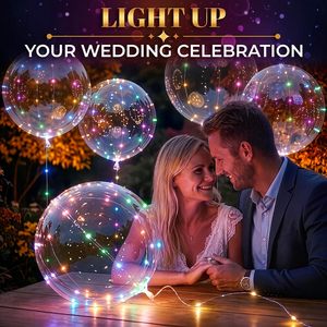 Globos Bobo LED de 20 Pulgadas con Luz para Decoración de Bodas y Fiestas al por Mayor - Product Image 3