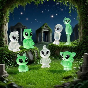 Offres Spéciales : Accessoires en Résine Kawaii Alien Spirit, Modèles Créatifs 3D en Résine de Dessin Animé, Ornements en Résine Luminescents pour la Décoration - Product Image 3