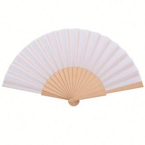 High Quality Spanish Bamboo Folding Hand Fabric Fan Eco-Friendly Folk Art Design for Business <b>Gifts</b> and Wholesale - Product Image 2