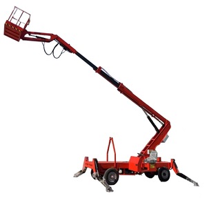 Angkat Boom teleskopik tugas berat, Trailer langit kelas atas beban 1 ~ 18m untuk pekerjaan pohon - Product Image 2