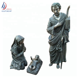 Bronce Santa cristiana familia estatua <span class=keywords><strong>madre</strong></span> Virgen María y el Niño Jesús Señor estatuas - Product Image 1