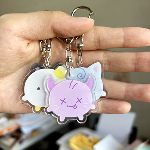 Spot Aespa Japan FM Flash <b>Anime</b> PVC Acrylic <b>Keychain</b> Pendant with Star Surrounding-Fashion Trend Souvenir - Product Image 3