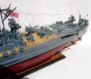 Modèle de bateau en bois de haute qualité YAMATTO, artisanal, cadeau original, livraison rapide depuis le Vietnam - Product Image 3