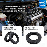 Joint d'étanchéité hydraulique TC à double lèvre pour moteur automobile, transmission, différentiel, essieu – NBR FKM – Joint d'étanchéité de vilebrequin