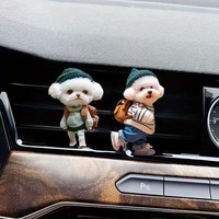 Diffuseur de parfum créatif de luxe pour voiture, clip de ventilation en acrylique, style plat, mignon ours en peluche, désodorisant d'intérieur