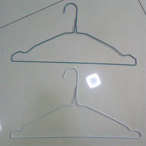 Pulver beschichteter 16 Zoll 14,5 Gauge Weiß Günstiger Draht gekerbter Kleiderbügel Für Wäsche kleidung - Product Image 5