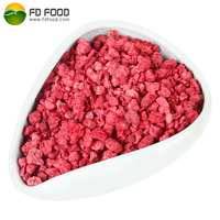 LUJIA Freeze แห้งผลไม้ขายส่ง Raspberry Lyophilization Freeze-Dried ลูกเต๋า Freeze แห้ง Raspberry