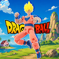 Figura de Acción Coleccionable de Goku 9L, Impresa en 3D, de Plástico, con Múltiples Articulaciones, Juguete de Dibujos Animados, Regalo Superventas, Lucky 13 Titan 13