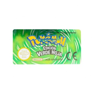 Pegatinas Metálicas Holográficas para Cartuchos de Juego ESP en Español, Versiones Leaf Green, Fire Red, Ruby, Emerald y Sapphire para GBA Game Boy Advance - Product Image 5