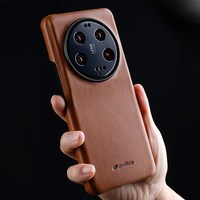 Étui de protection antichoc de luxe MELKCO pour iPhone 10 11 12 13 14 en cuir de vache véritable et microfibre, coque PC effet cireux
