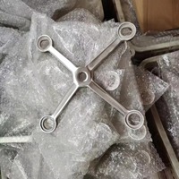 Accessoires pour murs-rideaux, fixations en verre, murs-rideaux en verre pour bâtiments, araignées en verre en acier inoxydable