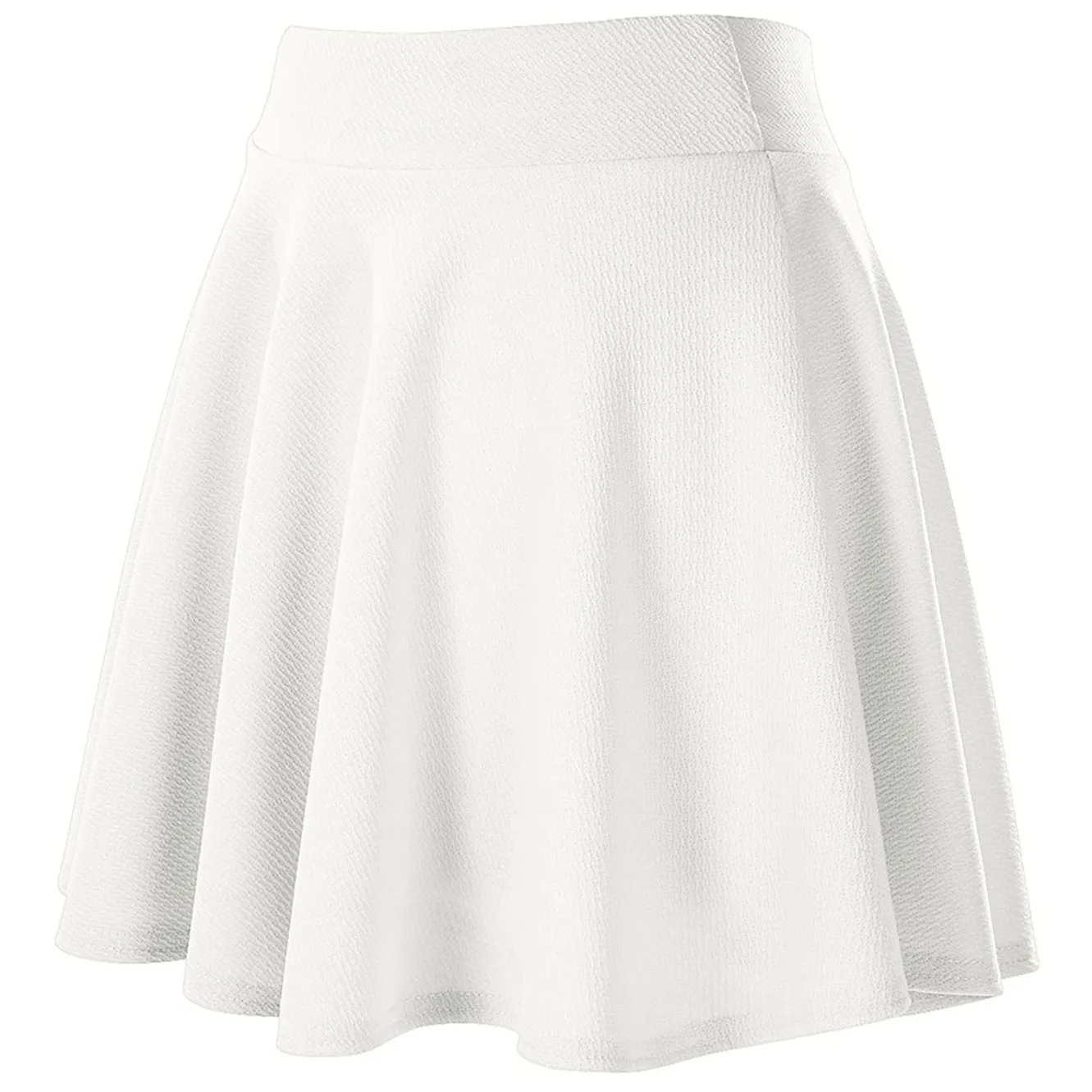 निजी लेबल महिलाओं के Stretchy Flared आकस्मिक शर्ट हल्के मिनी Pleated स्केटर स्कर्ट