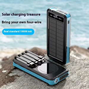 <span class=keywords><strong>Boîtier</strong></span> <span class=keywords><strong>de</strong></span> batterie externe pour panneau solaire JX <span class=keywords><strong>avec</strong></span> logo à 4 câbles intégré Support personnalisé Chargeur <span class=keywords><strong>sans</strong></span> <span class=keywords><strong>fil</strong></span> Type-C Powerbank pour téléphones mobiles - Product Image 4