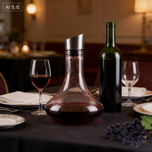 Carafe à <span class=keywords><strong>vin</strong></span> en cristal classique sans plomb, <span class=keywords><strong>vin</strong></span> rouge, whisky, aérateur intégré, outil de service rapide pour le <span class=keywords><strong>vin</strong></span>, accessoires - Product Image 5