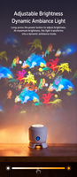Projecteur de Noël 3 Scènes : Bonhomme de Neige, Flocon de Neige, Océan – Lampe de Projection Dynamique pour Ambiance Chambre, Veilleuse, Cadeau de Noël