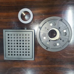 Hot Sale 304 Stainless Steel 4 Inch Square Shower <b>Drain</b> with Corrosion Resistant Removable Grate Cover Hair Catcher Floor <b>Drain</b> - Product Image 5