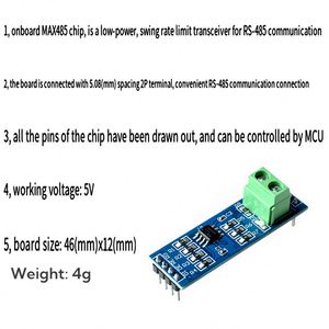 La durée de transmission (TTL) des modules MAX485 et RS485 est modifiée pour correspondre à celle du module RS-485 - Product Image 6