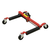 Roue Dolly Voiture Patins Véhicule Positionnement Hydraulique Pneu Jack Cliquet Pied Ascenseur Hydraulique Voiture Roue Dolly, 1500lbs
