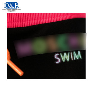 Short de bain sportif pour femme à taille haute et coupe skinny, séchage rapide, en tissu éponge avec fibres de coton/bambou pour les activités aquatiques en plein air - Product Image 4