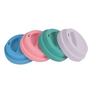 Vente en gros de couvercles en silicone de qualité alimentaire personnalisés, durables, de diamètre 8,5 cm, pour tasses à café portables - Product Image 2