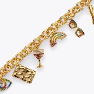Le Luxe Doré Haute Couture |   Pendentif en acier inoxydable plaqué or 18 carats PVD avec zircon cubique |   Imperméable, hypoallergénique et inaltérable - Product Image 6