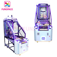 Funspace - Jeu de basket-ball d'intérieur pour enfants, machine de tir à monnayeur pour salle de jeux
