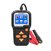KONNWEI KW650 Probador de Baterías de Coche 6V 12V, Analizador Automático para Coche y Moto, Herramienta de Prueba de Arranque y Carga de 100 a 2000 CCA