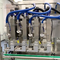 Máquina de Llenado Automática de 4 Cabezales con Bomba de Engranajes para Líquidos Cosméticos, Lociones y Champús