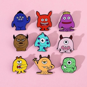 เข็มกลัดรูปมอนสเตอร์อะคาเดมี ขายส่ง ลายการ์ตูนน่ารัก มอนสเตอร์ตัวเล็ก ตาโต ทำจากโลหะผสม ใช้ตกแต่งกระเป๋าและเสื้อผ้า - Product Image 5