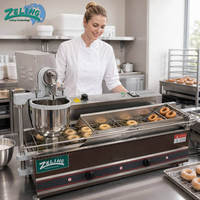 Machine à Frire les Donuts Automatique à Gaz Haute Capacité 1200 pièces/h, Double Ligne, Prix Usine, pour Food Truck