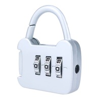 Mini cadenas à combinaison à 3 chiffres, à levier unique, en alliage de zinc, à code réinitialisable, pour bagages, valises, sacs à dos, tiroirs, salle de sport